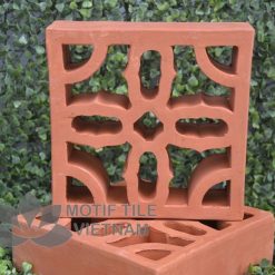 Gạch bông gió đất nung | Gạch hoa phương MT-T05