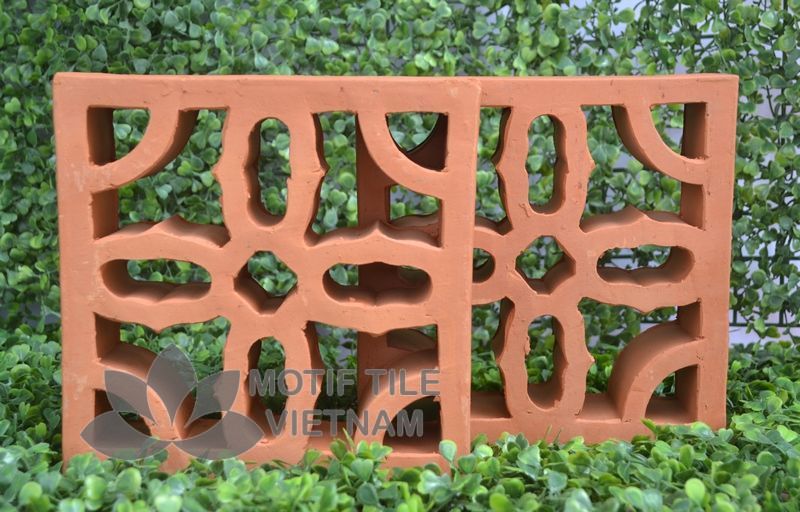 Gạch bông gió đất nung | Gạch hoa phượng MT-T05 4 Gạch bông gió đất nung | Gạch hoa phương MT-T05