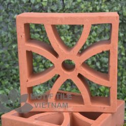 Gạch bông gió đất nung | Gạch tứ diệp MT-T21