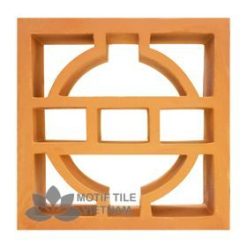 Gạch bông gió đất nung | Gạch đồng tiền MT-T02