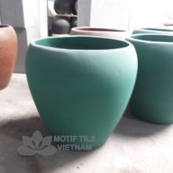 Chậu xi măng hình lu âu 55x55