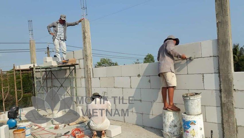 Gạch nhẹ AAC Blocks | Gạch khí chưng áp siêu nhẹ giá tốt 4 Gạch Block AAC Siêu Nhẹ