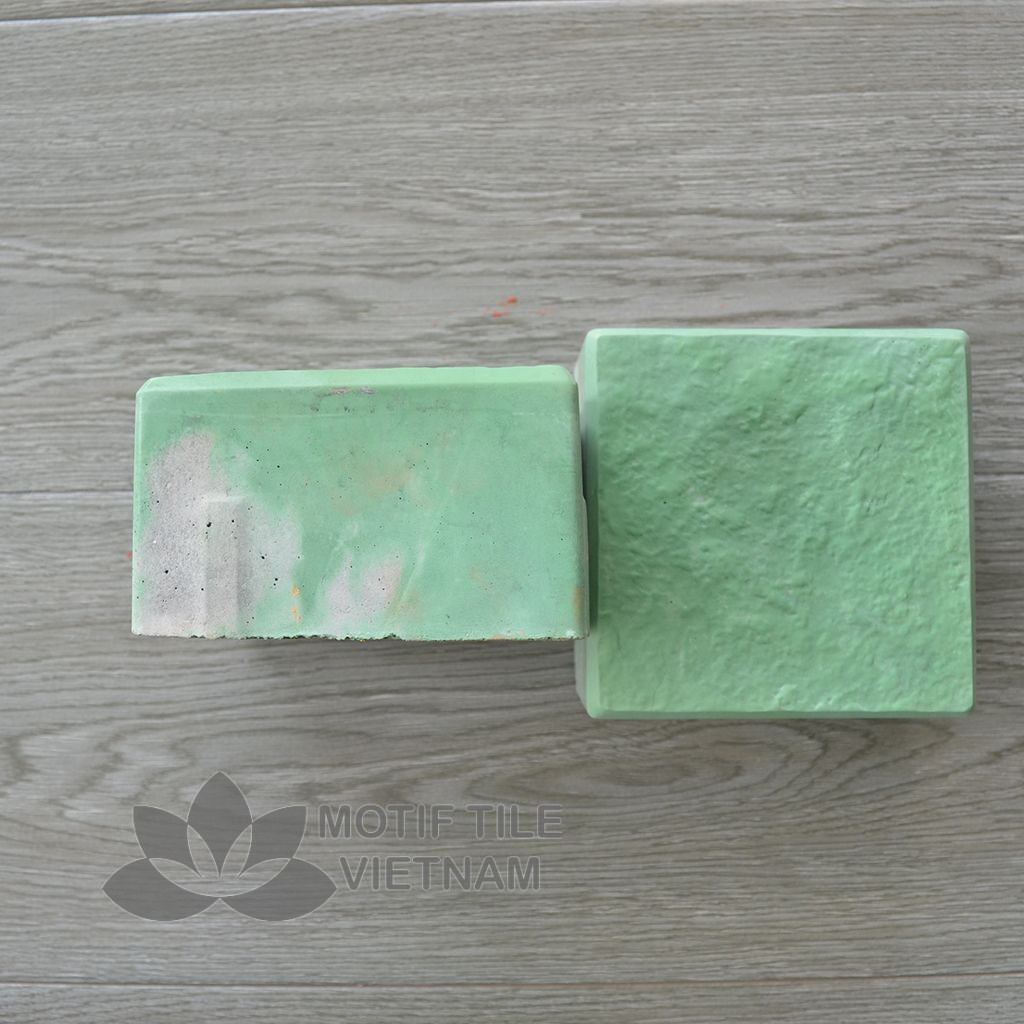 Gạch bê tông giả đá cubic MT-C03(Xanh lá) 4 Gạch bê tông giả đá cubic MT-C03