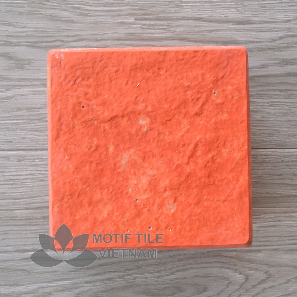 Gạch bê tông giả đá cubic MT-C04(Đỏ) 2 Gạch bê tông giả đá cubic MT-C04