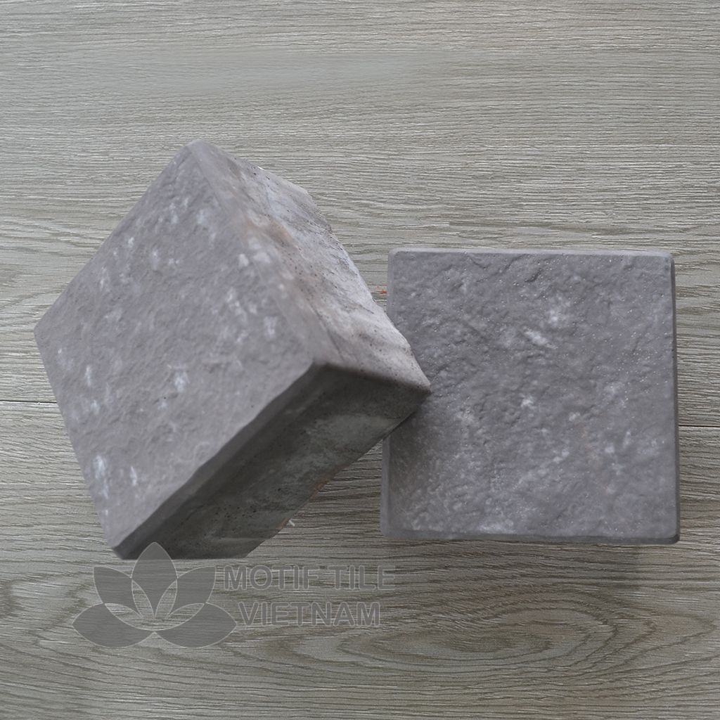 Gạch bê tông giả đá cubic MT-C02(Đen) - Shopgachtrangtri.com