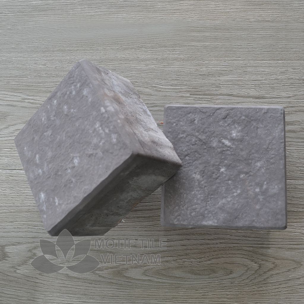 Gạch bê tông giả đá cubic MT-C02(Đen) 1 Gạch bê tông giả đã cubic MT-C02