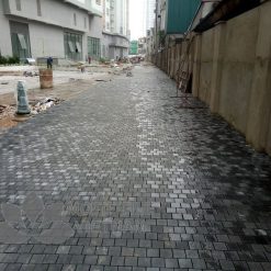 Gạch bê tông giả đá cubic MT-C02(Đen) 11 Thi công gạch bê tông giả đá cubic