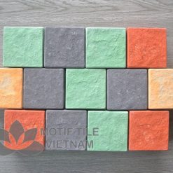 Gạch bê tông giả đá cubic MT-C03(Xanh lá) 11 Gạch bê tông giả đá cubic
