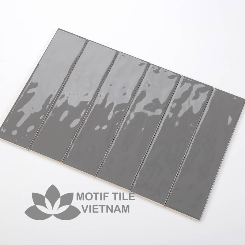 Gạch thẻ subway xám đậm bóng 7.5x30cm SW75300(Dark Grey) 1 Gạch thẻ subway xám đậm bóng 7.5x30cm SW75300(Dark Grey)