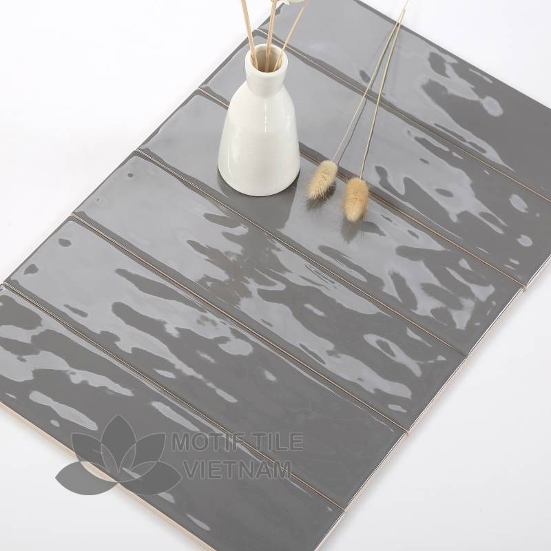 Gạch thẻ subway xám đậm bóng 7.5x30cm SW75300(Dark Grey) 2 Gạch thẻ subway xám đậm bóng 7.5x30cm SW75300(Dark Grey)